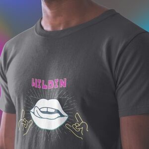 Wildin' Graphic Tee - Charcoal